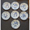 Assiette en porcelaine décor fleurs