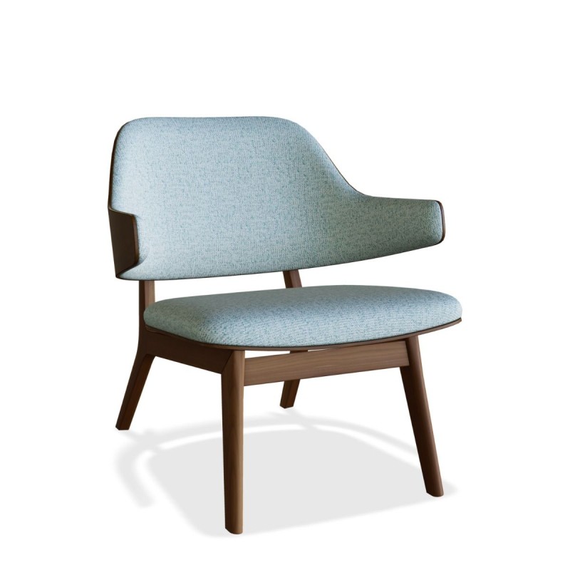 Fauteuil arrondi \"Mid Century\"