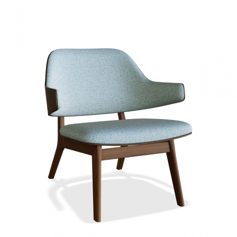 Fauteuil arrondi "Mid Century"