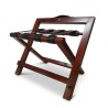 Leather-strap luggage rack