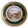 Assiette \"Vue d\'un moulin Lausanne\" en porcelaine