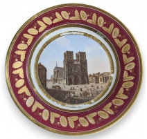 Assiette "Notre-Dame" Paris en porcelaine