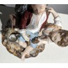 Groupe Deux garçons et l\'écrevisse en porcelaine
