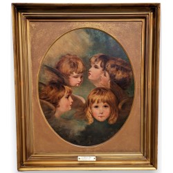 Tableau \"Cherubs\" par G. WILLS HARLEY