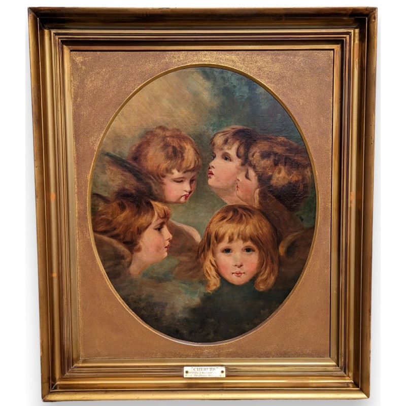 Tableau \"Cherubs\" par G. WILLS HARLEY