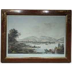 Engraving entitled ‘View of Yverdon from Clindi’ by ABERLI