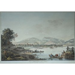 Engraving entitled ‘View of Yverdon from Clindi’ by ABERLI