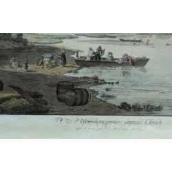 Engraving entitled ‘View of Yverdon from Clindi’ by ABERLI