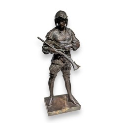 Bronze \"Soldat au mousquet\" signé E PICAULT