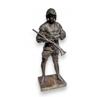 Bronze "Soldat au mousquet" signé E PICAULT