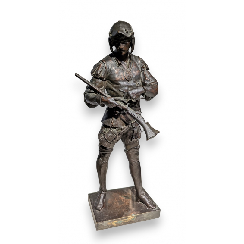 Bronze "Soldat au mousquet" signé E PICAULT