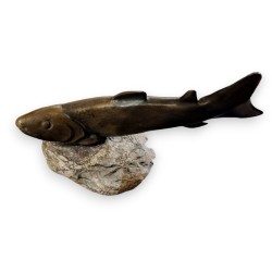 Bronze \"Truite de l\'Orbe\" signée REUSSNER