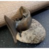 Bronze "Truite de l'Orbe" signée REUSSNER