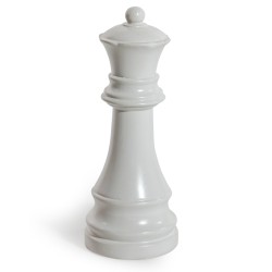 Reine d\'échec en céramique blanc mat
