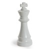Roi d\'échec en céramique blanc mat