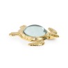 Large brass sea turtle magnifying glass