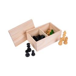 Pions d\'échec en palmier noir et clair