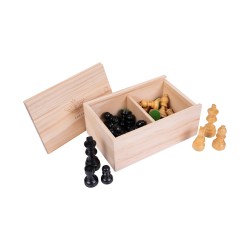 Pions d\'échec en palmier noir et clair