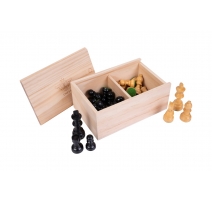 Pions d'échec en palmier noir et clair