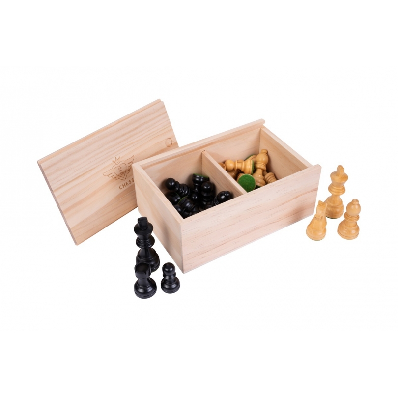 Pions d'échec en palmier noir et clair