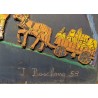 Tableau Poya en relief signé J. BOSCHUNG 58