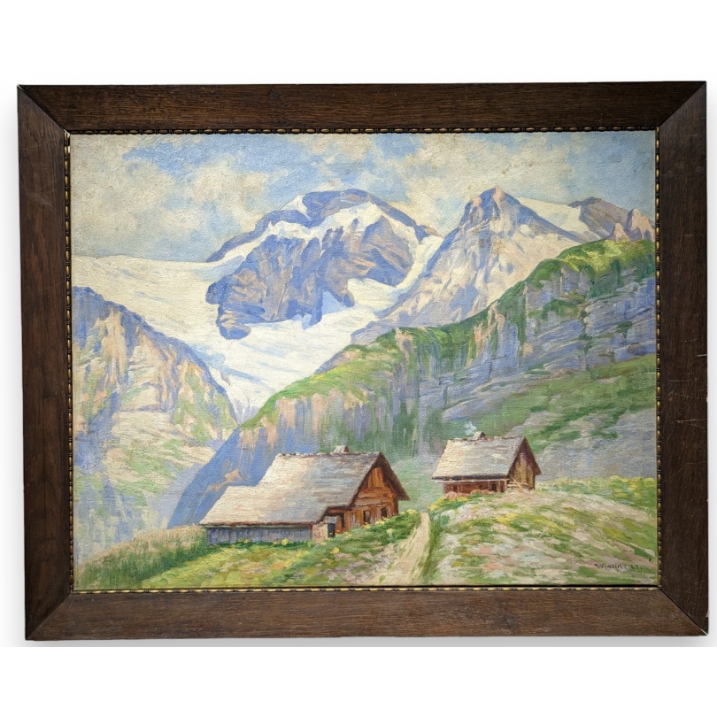 Tableau "Eiger" signé W. RACINE 27