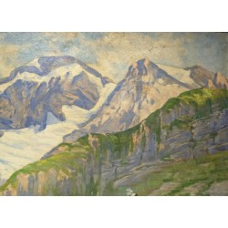 Tableau \"Eiger\" signé W. RACINE 27