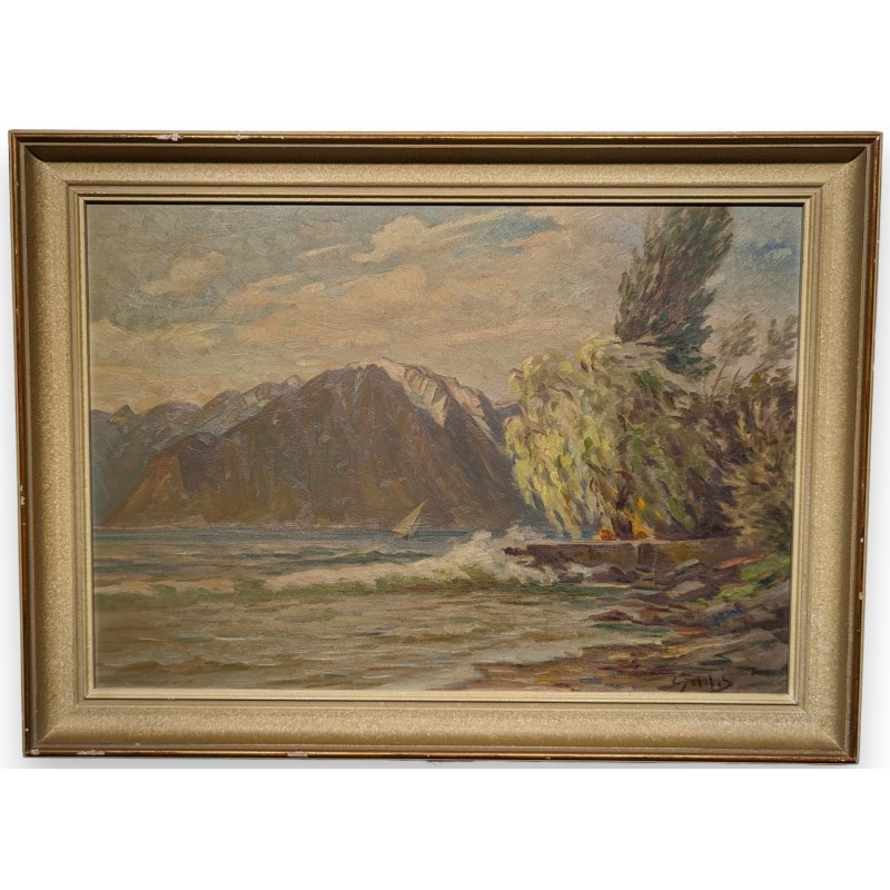 Tableau \"Le Gramont\" signé GALIS