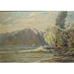 Tableau \"Le Gramont\" signé GALIS