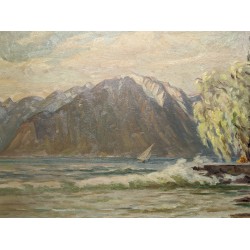Tableau \"Le Gramont\" signé GALIS