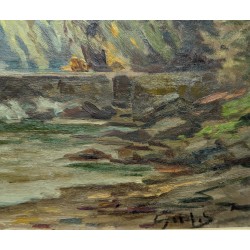 Tableau \"Le Gramont\" signé GALIS