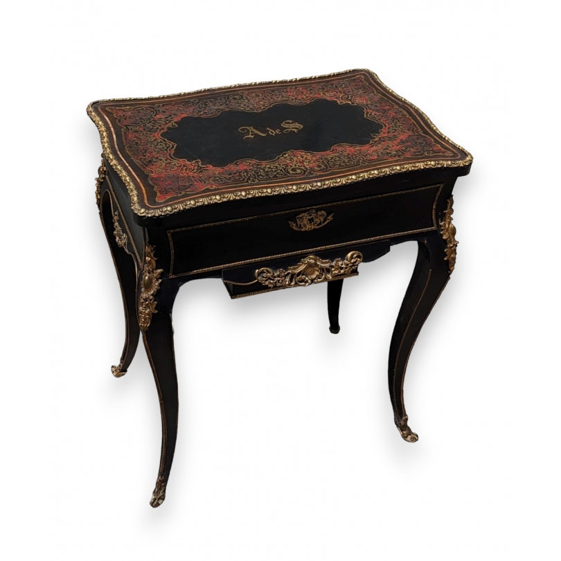 Travailleuse Napoléon III marqueté