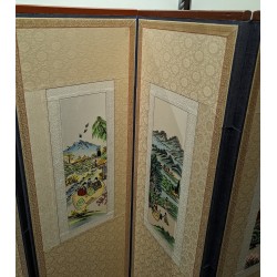 6-panel Japanese folding screen