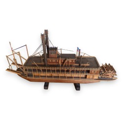 Maquette du bateau à roue à aubes \"Mississippi\"