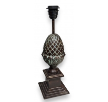 Lampe Pomme de pin en bronze