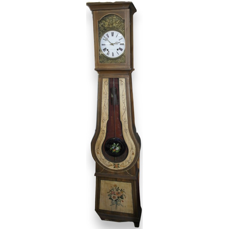 Morbier cheese mould made of fir wood, painted decoration, signed MOREAU on  Moinat SA  - Antiques and decorative items