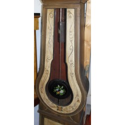 Morbier cheese mould made of fir wood, painted decoration, signed MOREAU on  Moinat SA  - Antiques and decorative items
