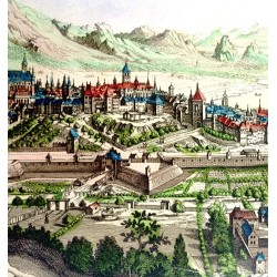 Engraving ‘City of Geneva’ by Moinat SA – Antiques and decorative items – Engravings, lithographs