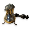 Cafetière en métal argenté manche en bois