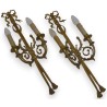 Set of 4 Louis XVI-style wall lights, each with 2 bulbs, by Moinat SA – Antiques and home décor