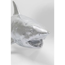 Requin en résine argenté