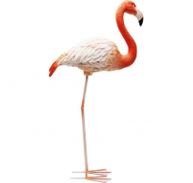 Flamant rose en résine