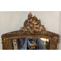 Pequeño espejo rectangular de estilo Regencia, de madera dorada, de Moinat SA - Antigüedades y decoración