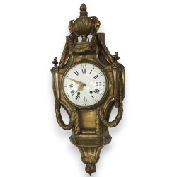 Cartel d\'applique d\'époque Louis XVI en bronze