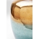 Vase Lizy Shine en verrre bleu et or