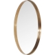 Grand miroir rond coloris cuivre