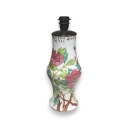 Vase chinois Oiseaux monté en lampe