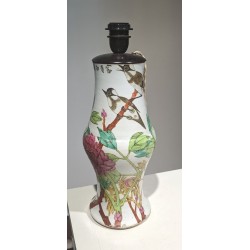 Vase chinois Oiseaux monté en lampe