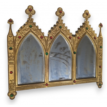 Miroir Néo-gothique triple