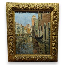 Tableau \"Venise\" signé ABEL-TRUCHET